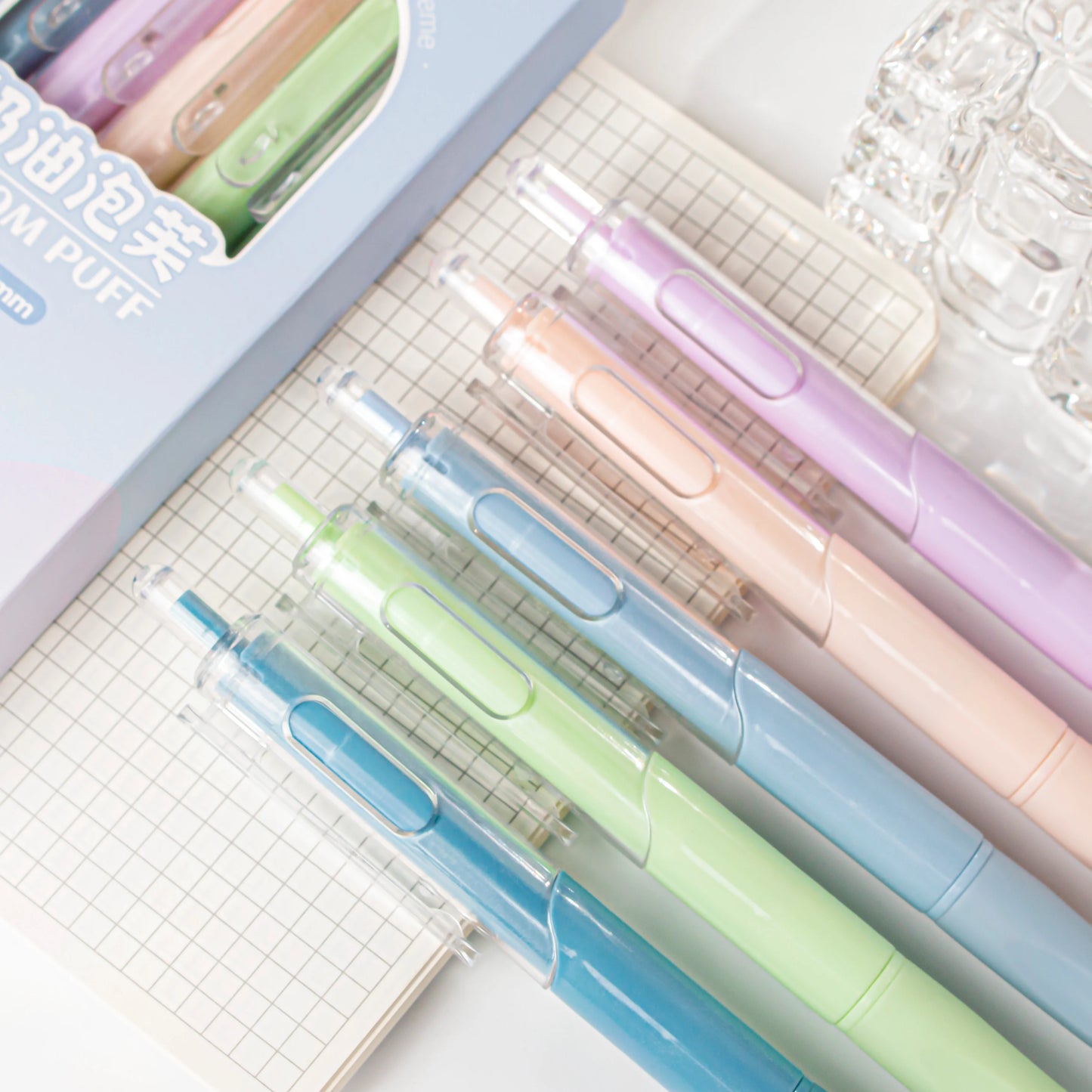 Morandi Cream Puff Gel Pens