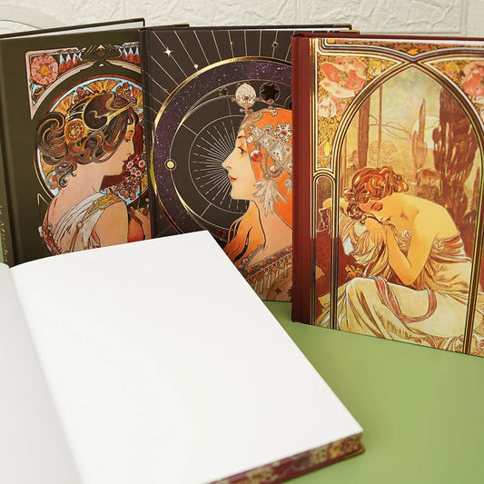 Mucha Inspired Large Sketchbook and Scrapbook