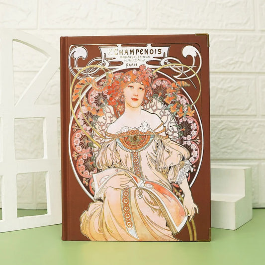 Alphonse Maria Mucha Inspired Large Sketchbook and Scrapbook
