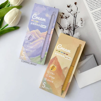 Retro & Pastel Color Ink Gel Pens