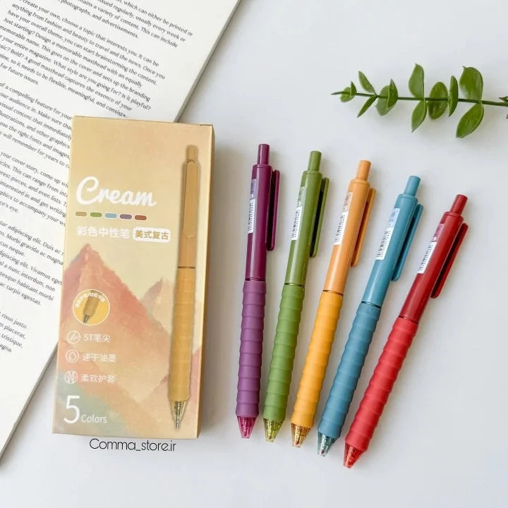 Retro & Pastel Color Ink Gel Pens