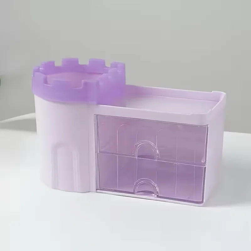 Castle Design Multi Functional Plastic Desk Organizer
