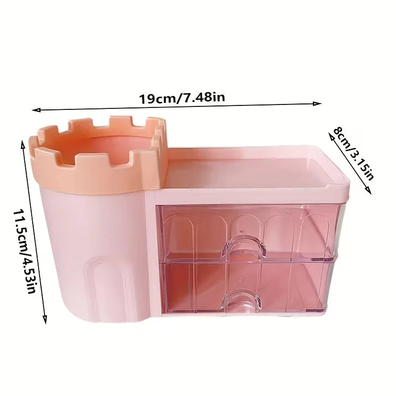 Castle Design Multi Functional Plastic Desk Organizer