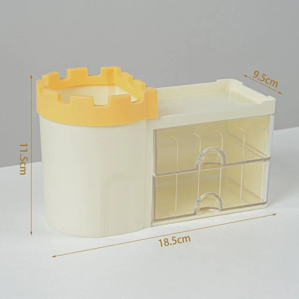 Castle Design Multi Functional Plastic Desk Organizer