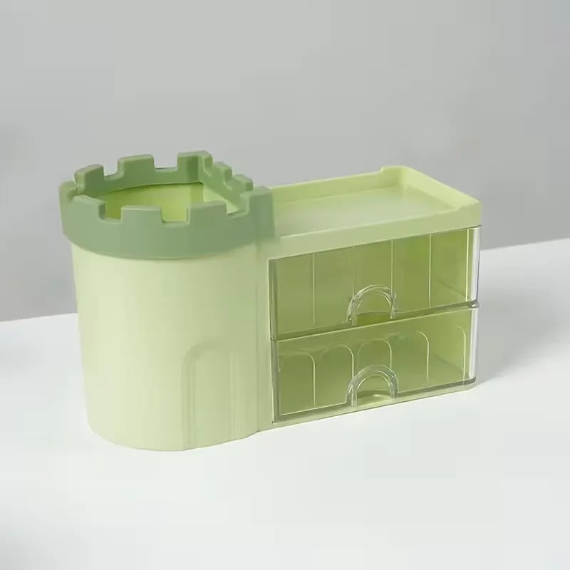 Castle Design Multi Functional Plastic Desk Organizer