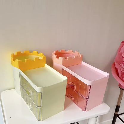 Castle Design Multi Functional Plastic Desk Organizer