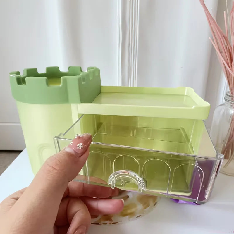 Castle Design Multi Functional Plastic Desk Organizer