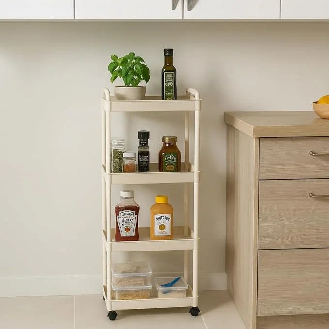 Multi Purpose 4 Tier Organizer Cart with Wheels