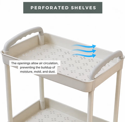 Multi Purpose 4 Tier Organizer Cart with Wheels