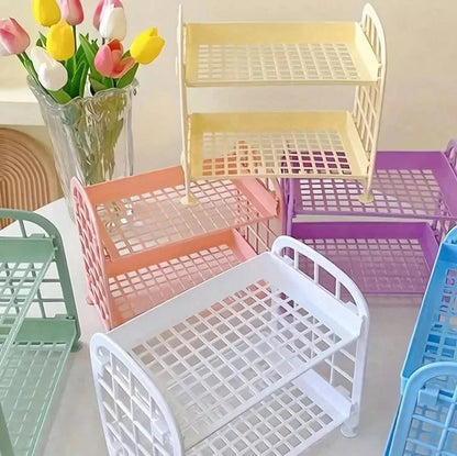 Multifunctional Desktop Stationery Rack and Storage Stand