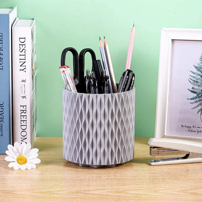 Revolving Pencil Holder and Makeup Organizer Box