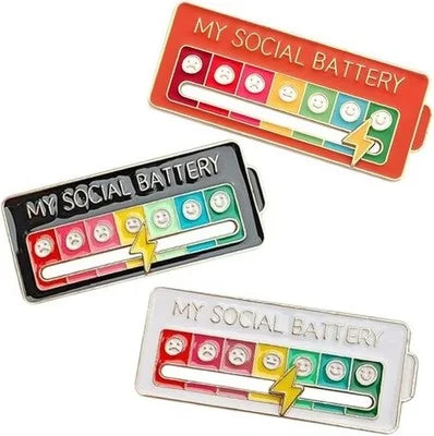 My Social Battery Decorative Brooch Enamel Pin