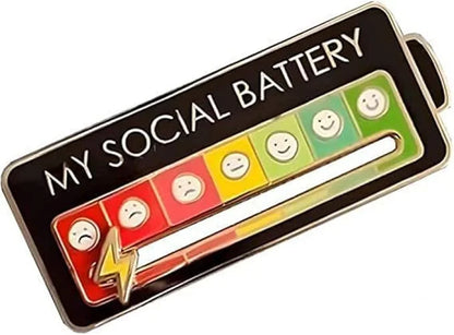 My Social Battery Decorative Brooch Enamel Pin