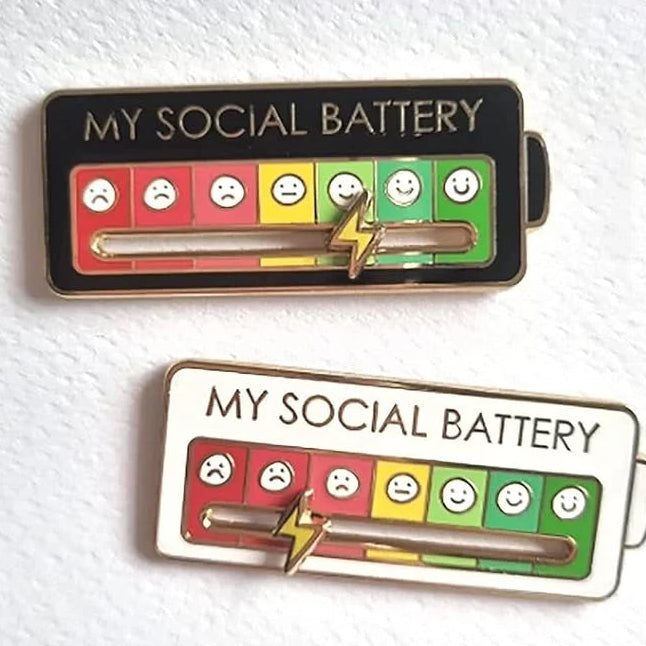 My Social Battery Decorative Brooch Enamel Pin