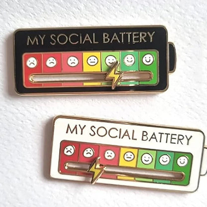 My Social Battery Decorative Brooch Enamel Pin