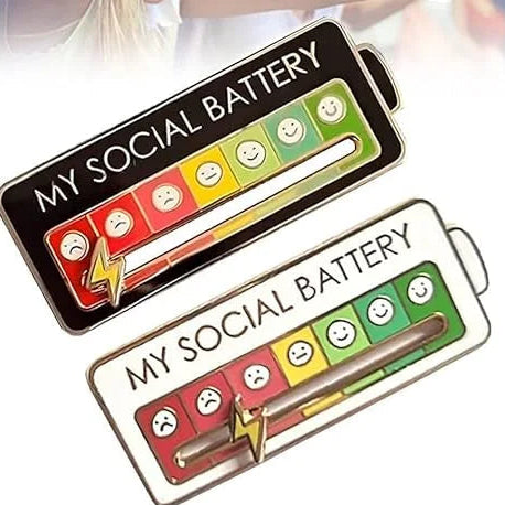 My Social Battery Decorative Brooch Enamel Pin