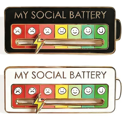 My Social Battery Decorative Brooch Enamel Pin