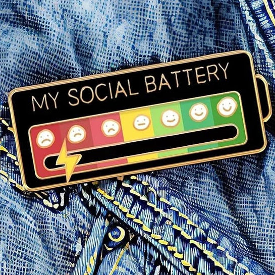 My Social Battery Decorative Brooch Enamel Pin