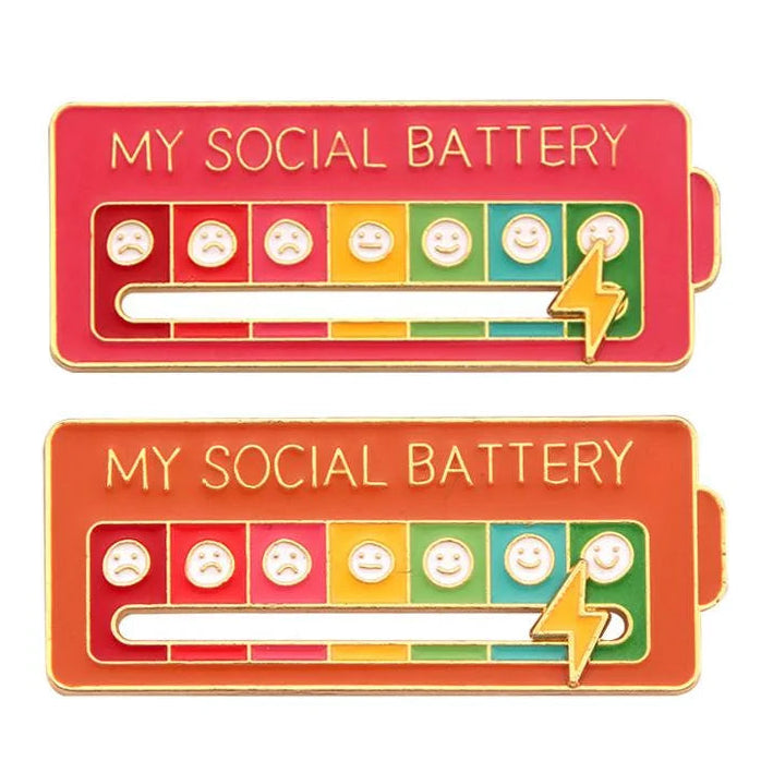 My Social Battery Decorative Brooch Enamel Pin