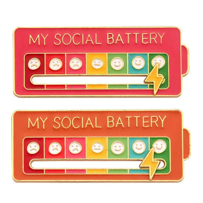 My Social Battery Decorative Brooch Enamel Pin