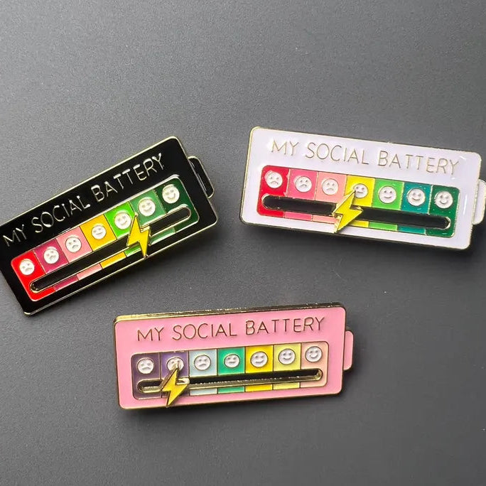 My Social Battery Decorative Brooch Enamel Pin