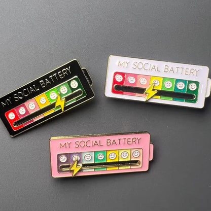 My Social Battery Decorative Brooch Enamel Pin