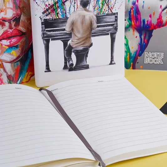 NFT Art Cover Thick Notebook Journal - Girl Awesome