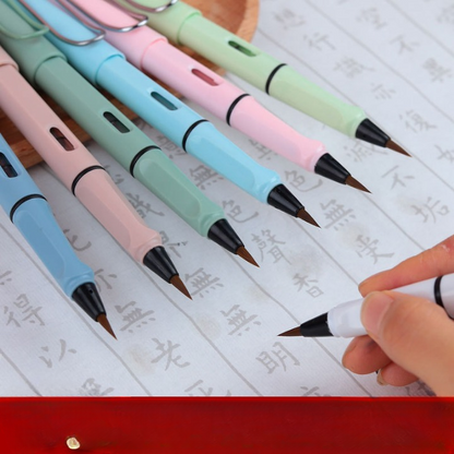 New Fountain Pen Style Calligraphy Metal Brush Pen