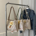 Pu Straw Large Capacity Shoulder & Tote Bag