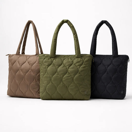 New Quilted Shoulder n Tote Bag