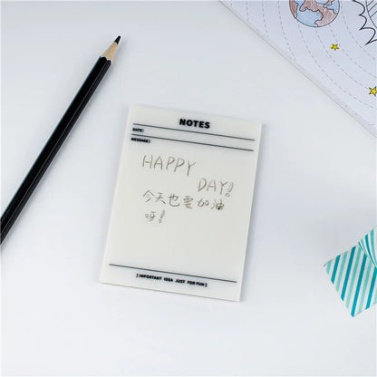 Sticky Note Transper Transparent Sticky Notes Series-Plan Series – thepaperworm
