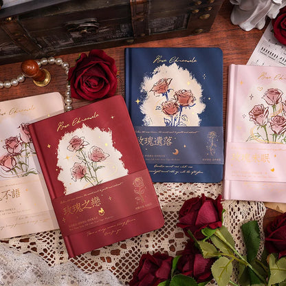 Romantic Rose Theme Soft Leather Notebook And Journal