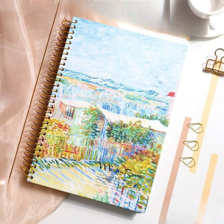 Vincent Van Gogh Coil Register Notebook - Moutin Range