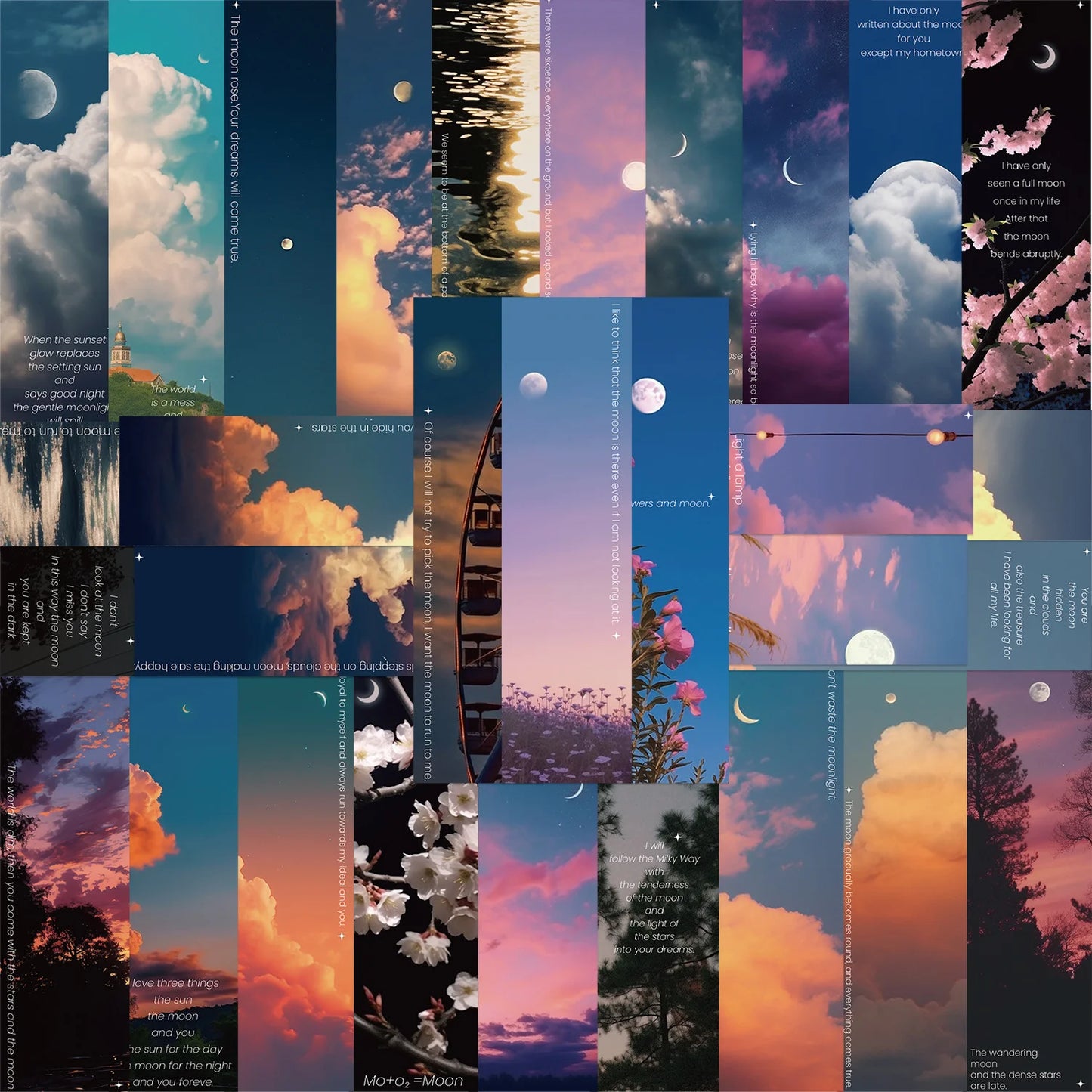 Universe Moon Eternal Series Bookmarks