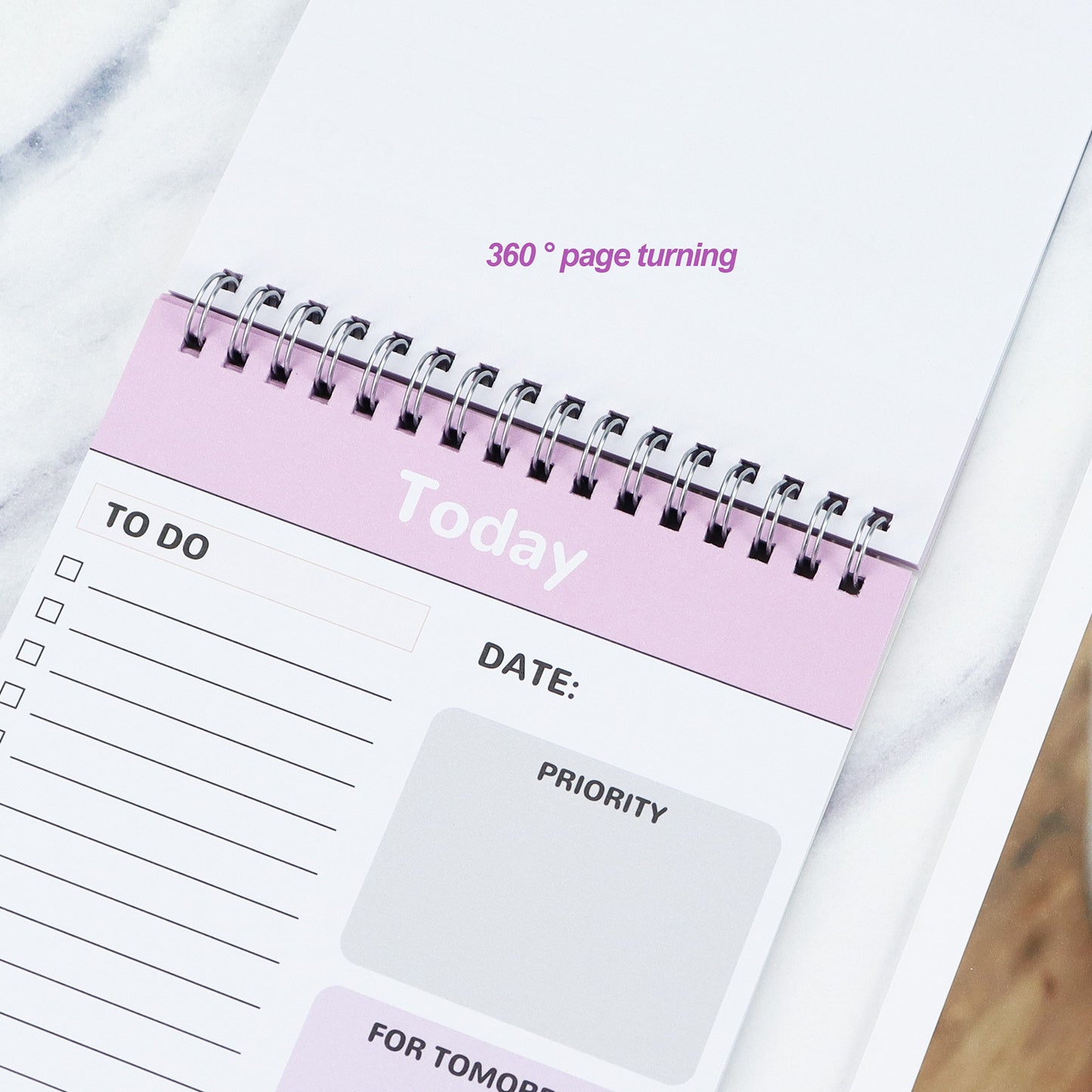 PP Cover Flip-Up Day Planner Note Pad
