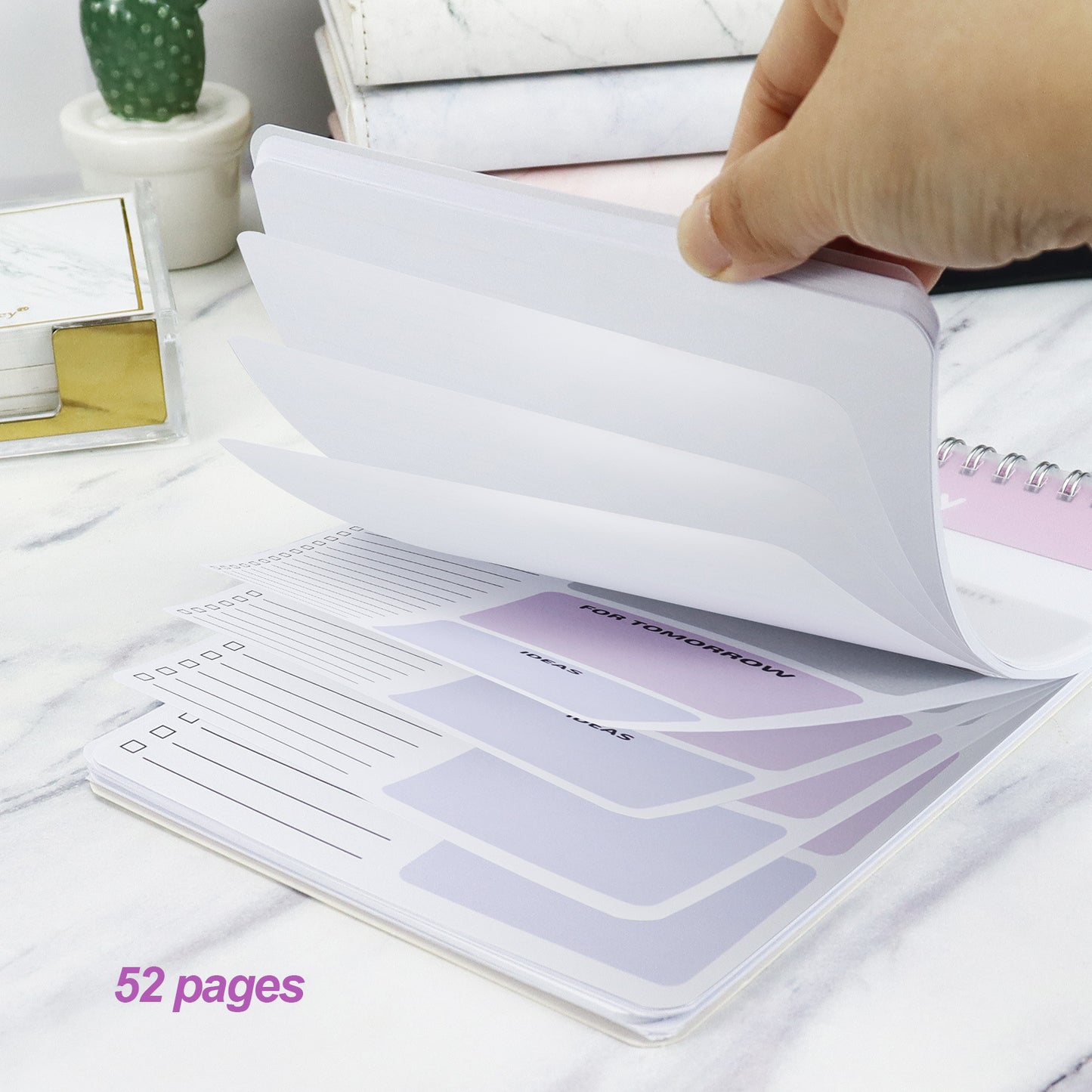 PP Cover Flip-Up Day Planner Note Pad