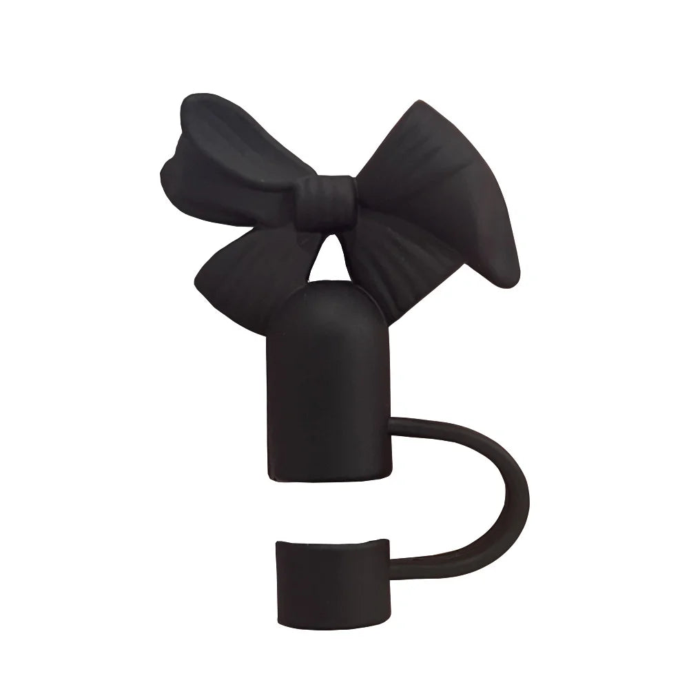 Cute Bow Straw Tip Covers For Tumbler