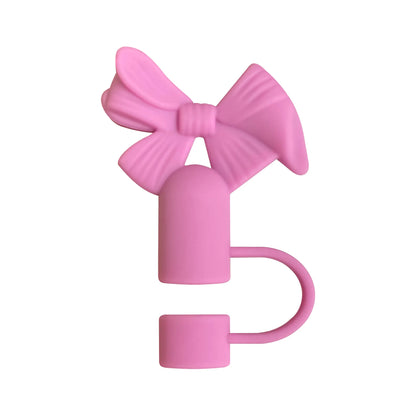 Cute Bow Straw Tip Covers For Tumbler
