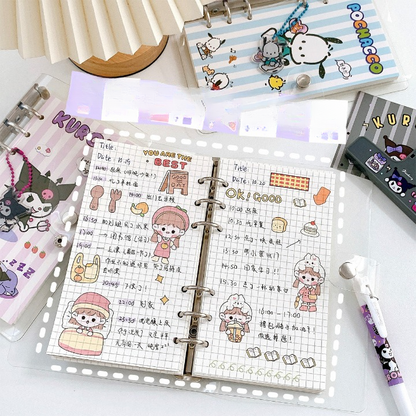 A6 PVC Binder Set - Hello Kitty