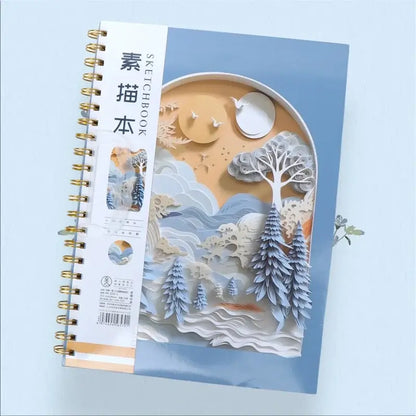 3d Printed Oil Painting Series Hard Shell Sketchbook