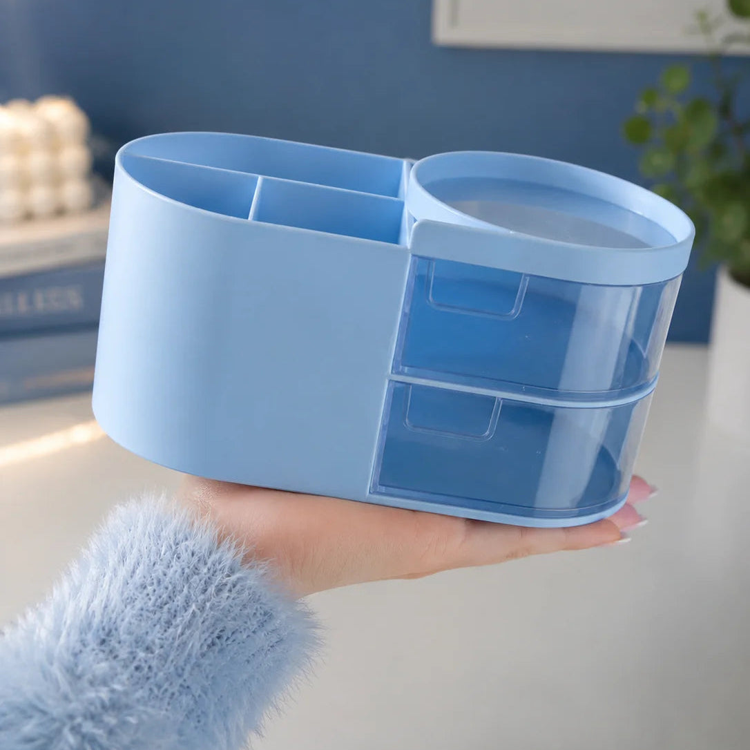 Multiple Compartments Cosmetic and Stationery Storage Box