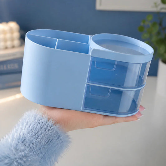 Multiple Compartments Cosmetic and Stationery Box