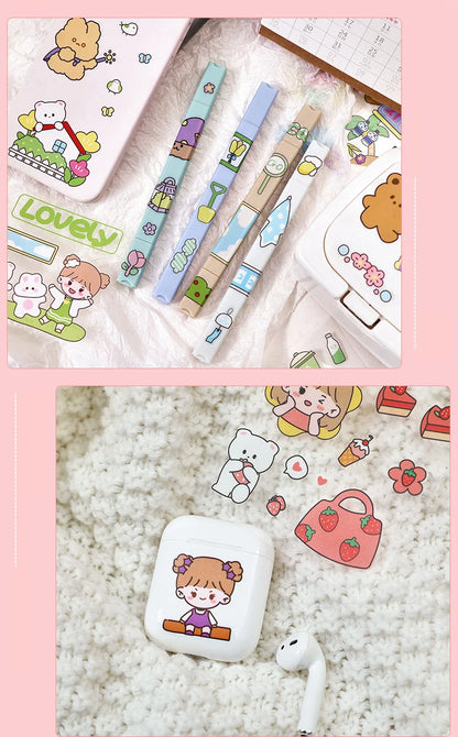 PET Girl Cute Gift MOMO Stickers Box