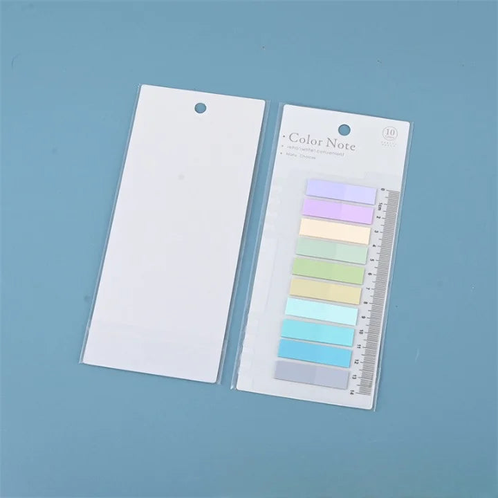 Note Pet PET Transparent loose-leaf Fluorescent Color Sticky Note – thepaperworm