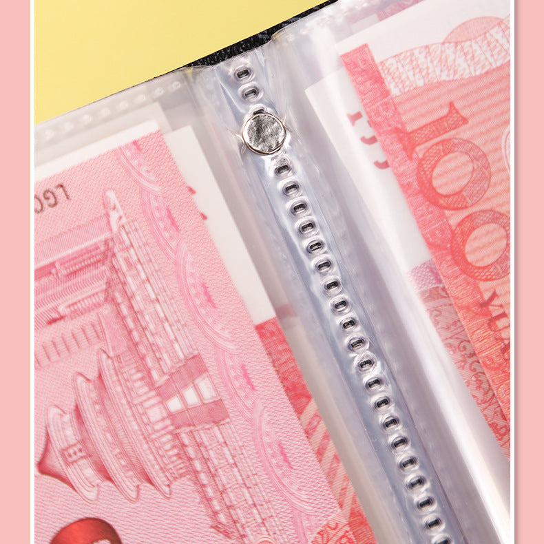 PU Leather Currency Book with Password Lock