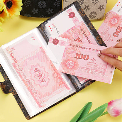 PU Leather Currency Book with Password Lock