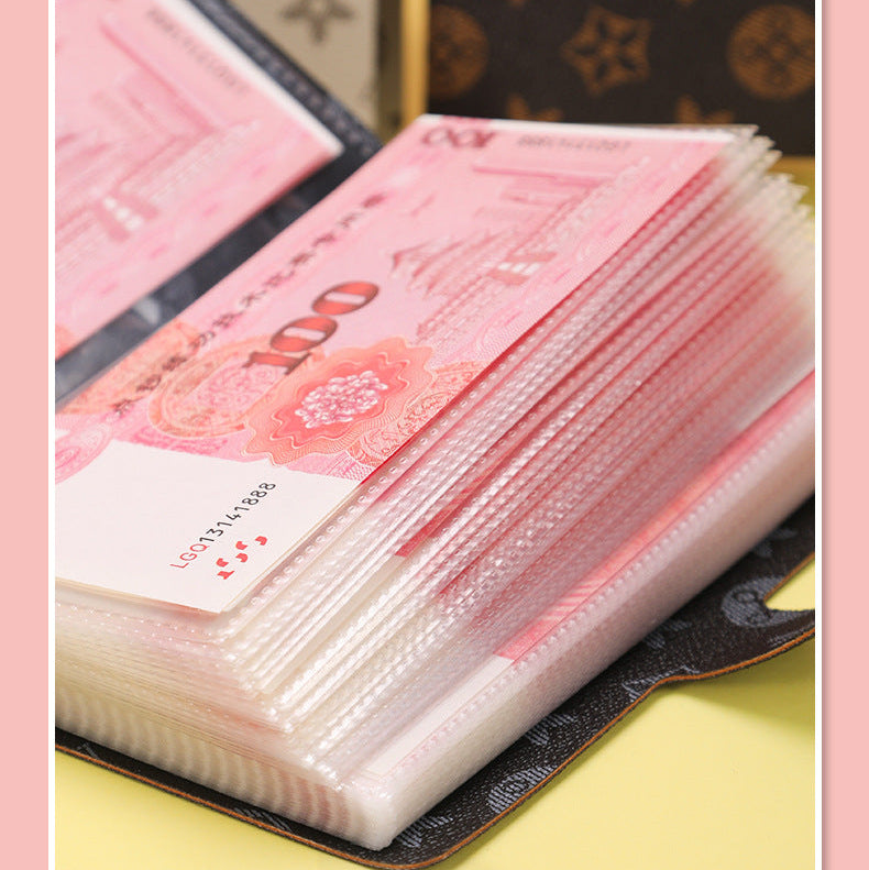 PU Leather Currency Book with Password Lock