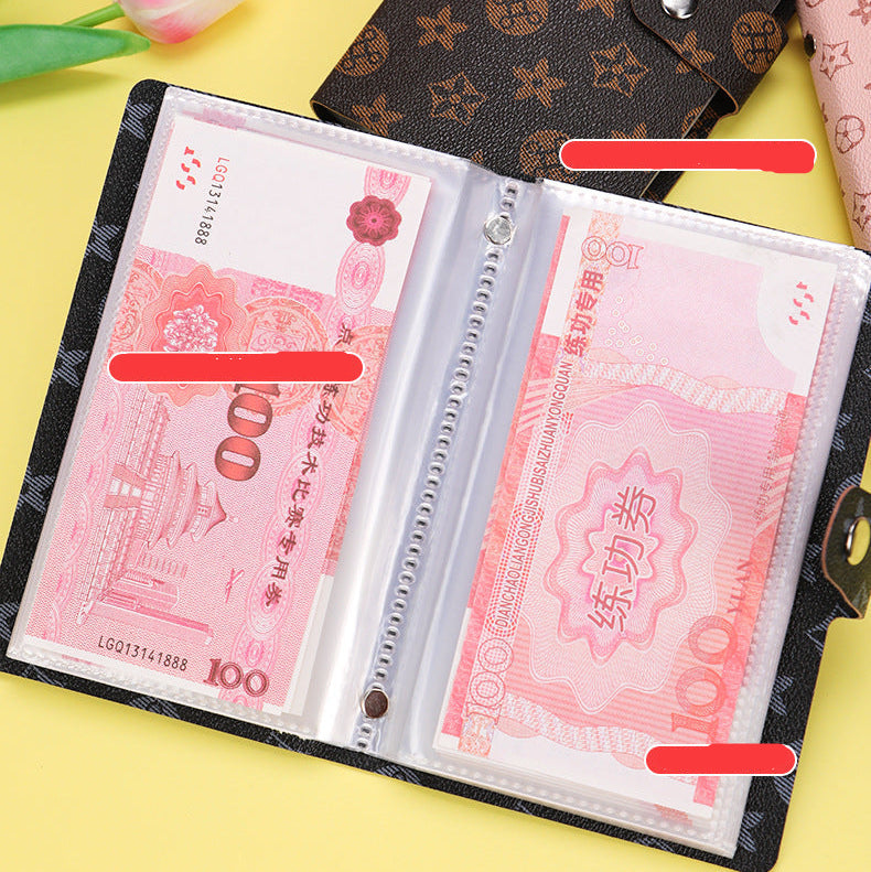 PU Leather Currency Book with Password Lock