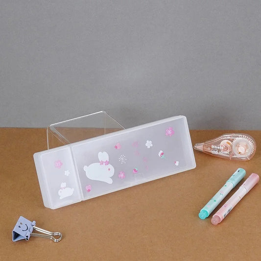 PVC Translucent Pencil Box - Sakura