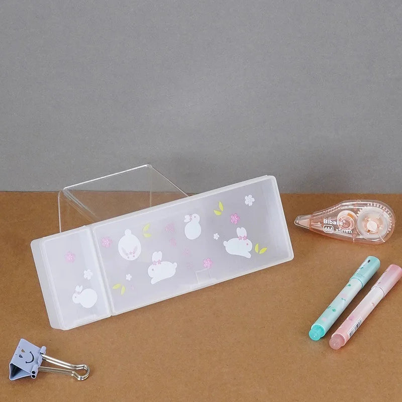 PVC Translucent Pencil Box - Sakura